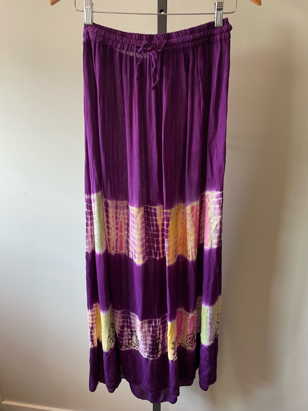 Wayan Naturalwear Boho Maxi Skirt Festival Whimsigoth Artsy Hippie Indie Sleeze